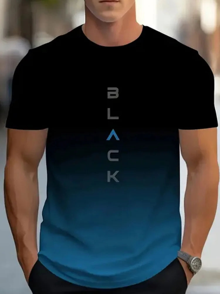 Einfache Gedruckt männer Kleidung Mode Übergroßen männer T-Shirt Sommer Im Freien Atmungsaktive Männer Top Neue Rundhals Männer Kurzarm