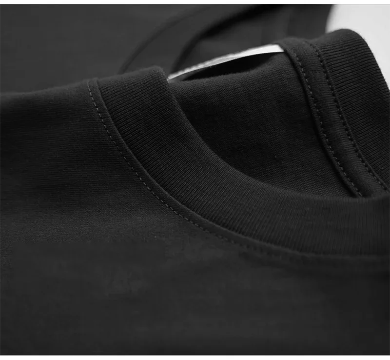 Basic Übergroßes Boxy Rundhals-T-Shirt Herren Schwergewicht 240GSM 100 % Baumwolle Halbarm-T-Shirts Sommer Lose Sportbekleidung