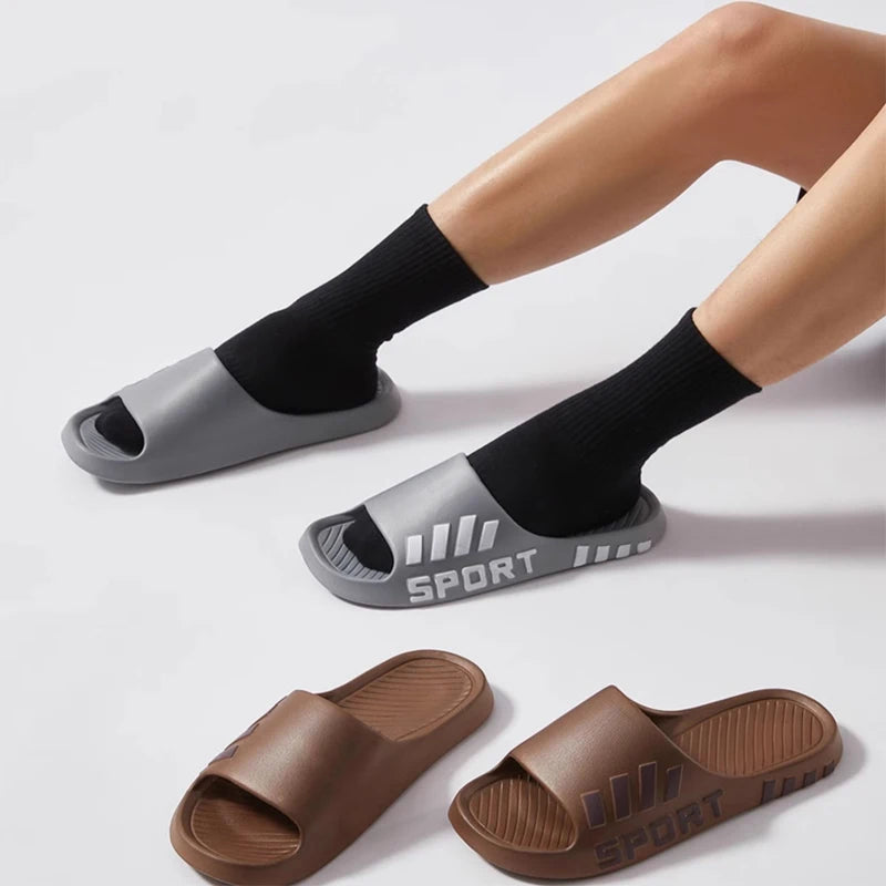 Sommer Mode Hausschuhe Für Männer Indoor Outdoor Sandalen Strand Flip Flop Dicke Sohle Männliche Rutschen Sommer Nicht-Slip Männer Dusche pantoffel