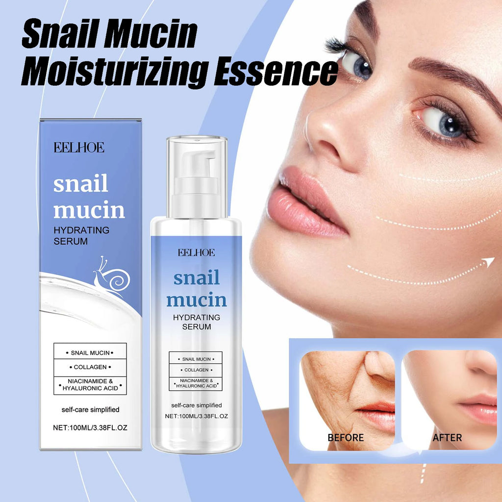 Snail Mucin Moisturizing Essence Tiefenpflege Straffende Haut verbessert effektiv Stumpfheit, feuchtigkeitsspendende, weichmachende Pflegeessenz