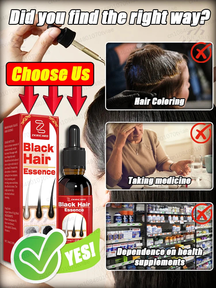 Ich will keine weißen Haare. Ich will meine schwarzen Haare