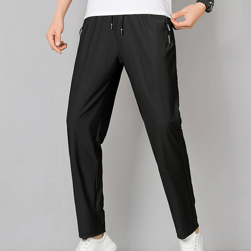 5XL Hohe Stretch Outdoor Sport Wandern Hosen Männer Zipper Taschen Hosen Männer Sommer Dünne Quick Dry männer Hosen Trekking Angeln