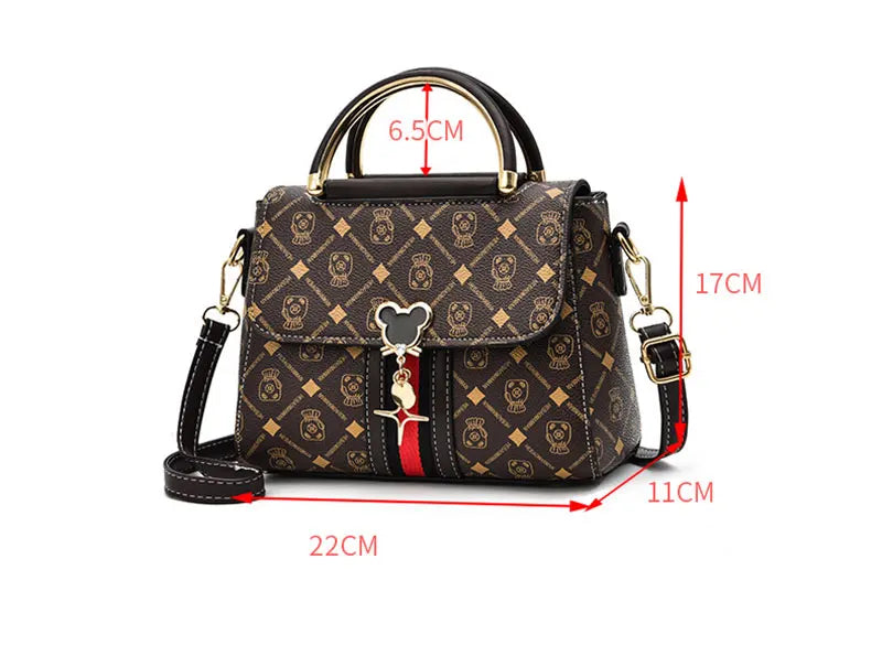 Neue Umhängetasche Damen Tasche Tote Luxus Designer Handtasche Damen Handtaschen Leder Bedrucktes Monogramm Einzelschulter Straddle Bag