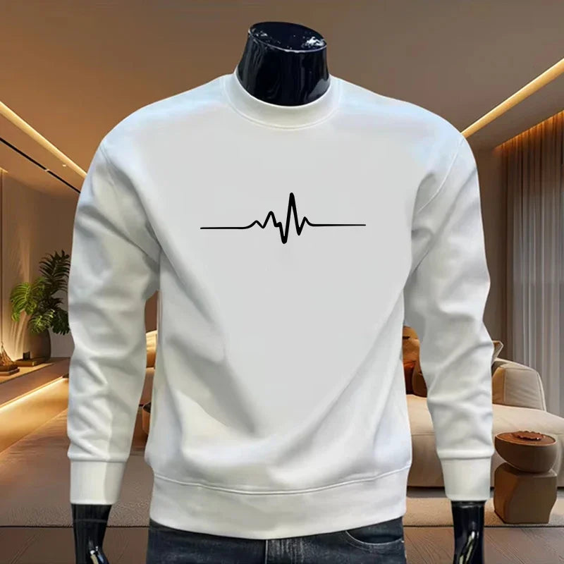 Hot Sales Mens Sweatshirts Printed Tops Sports Jogging Man Clothing Casual Office Home Pullover Quality Long Sleeves Streetwear