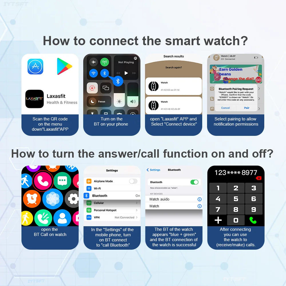 LAXASFIT Neue H9 Promax Smartwatch mit Zifferblatt zur Antwort von Anrufen, Kalorienverfolgung, Herzfrequenz-Oximetrie-Überwachung, Bluetooth-Smartwatch