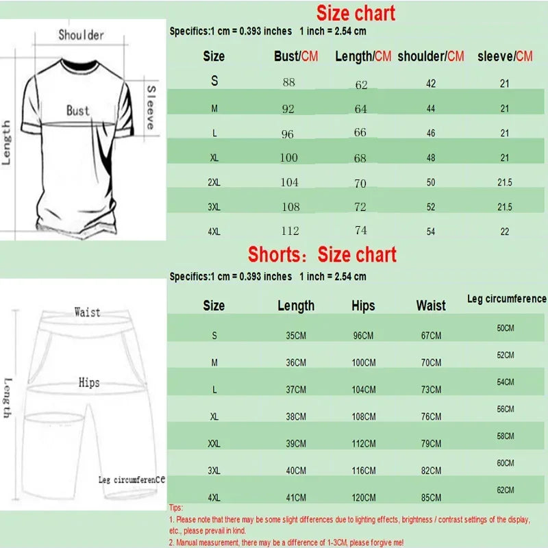 Sommermode Trendy Casual Sport Zweiteiliges Set Jugend Herren Kurzarm T-Shirt + Shorts Set