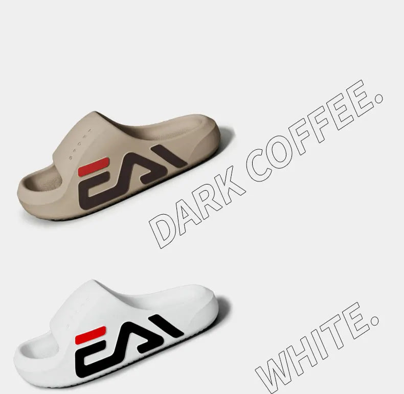 Extra dicke Sohle für Herren, weiches Luftkissen, lässige Hausschuhe, EVA-Sandalen, modische Flip-Flops, Outdoor, Sommer, Strandschuhe am Meer