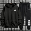 Neu im Damen-Trainingsanzug, Trenddruck, Kapuzenpullover, Hosen, 2-teiliges Set, lässiger Reißverschluss, Mantel, Anzug, Alltagskleidung, Herbst und Winter
