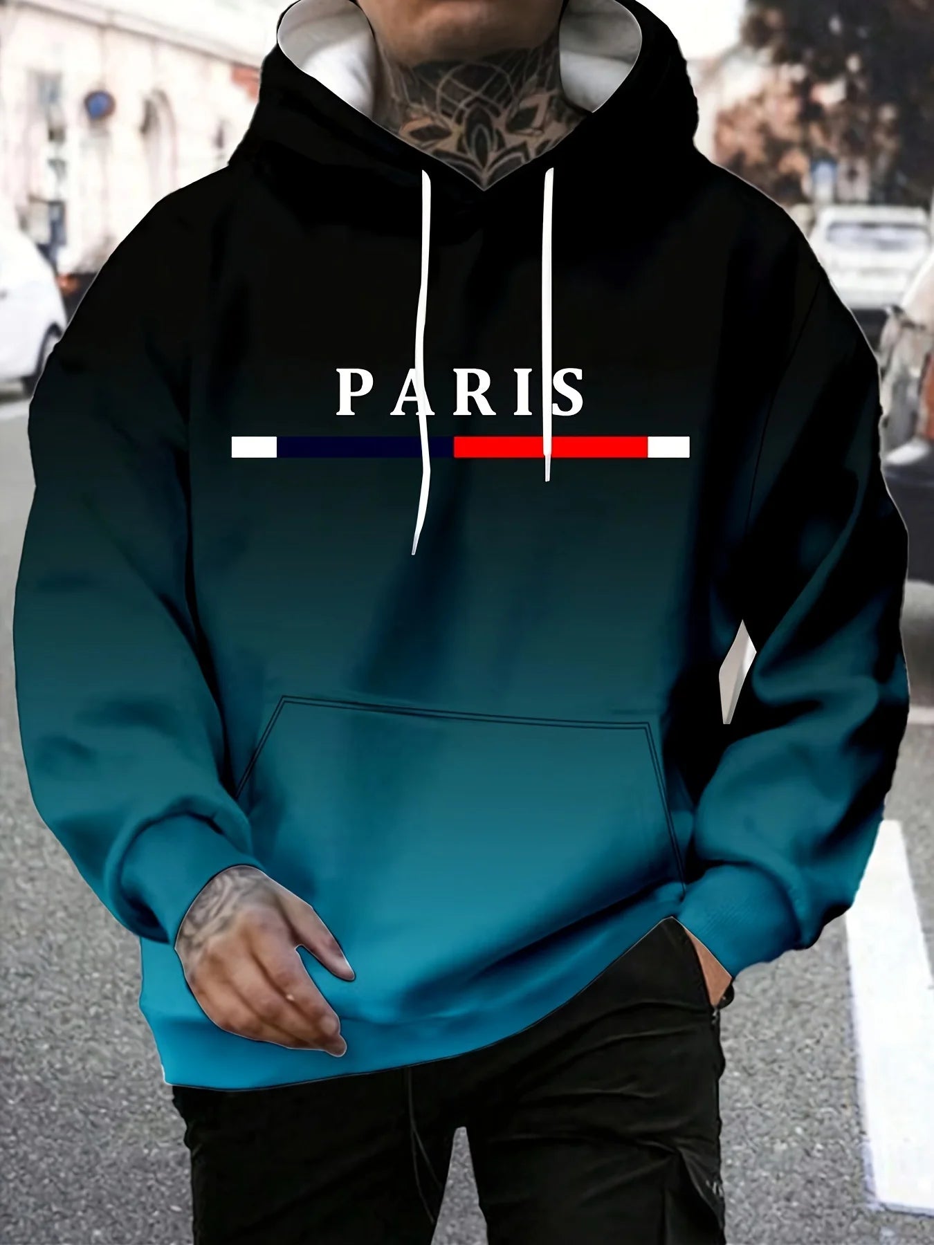 The new men's hooded sweatshirt for the autumn of 2025 is casual and fashionable The 3D letter print is soft and comfortable