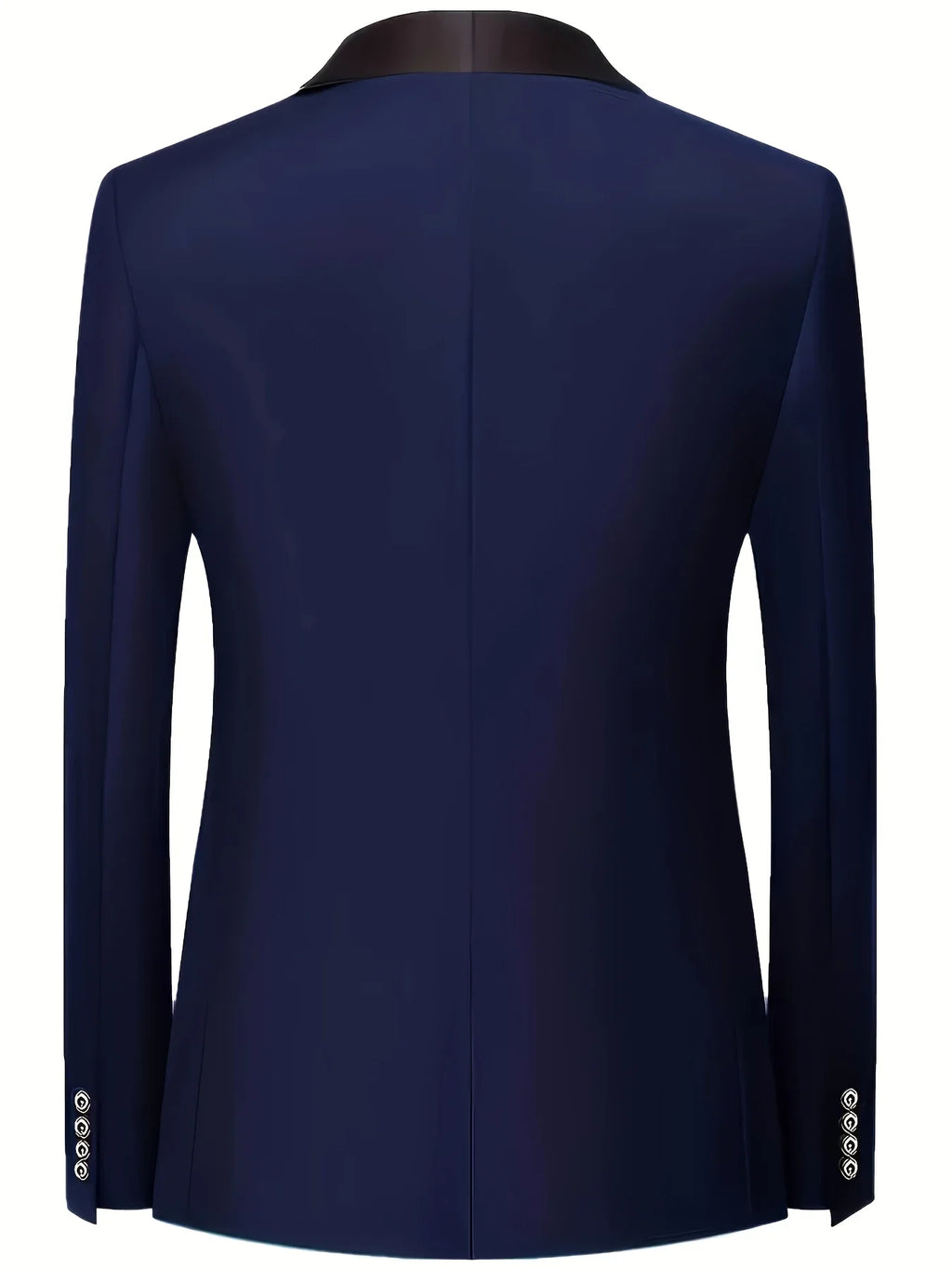 Formelles Anzugset für Herren, Business-Casual, Slim-Fit-Smoking für Hochzeit, langärmliges Revers mit Kerbe, Bräutigam