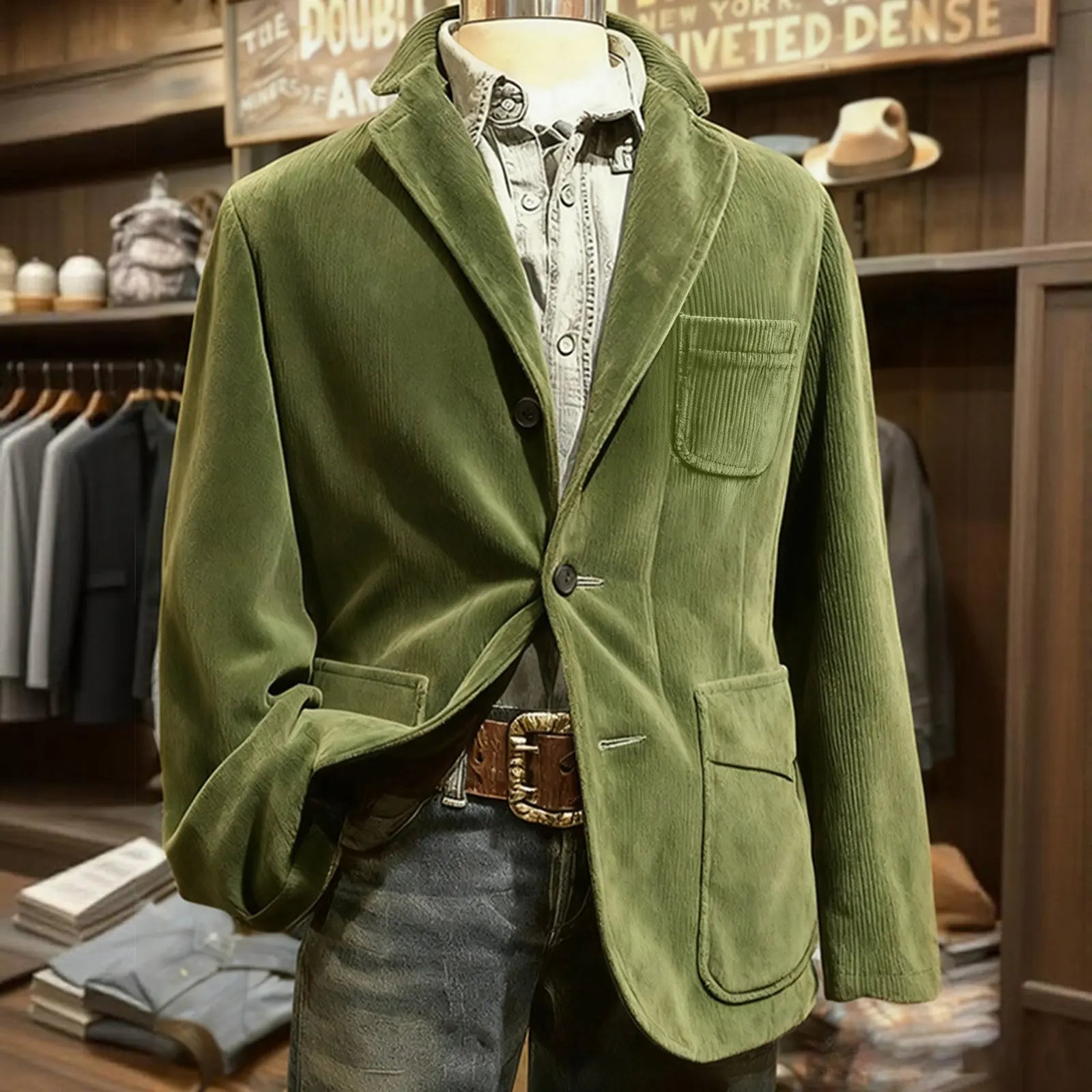 Männer Einfarbig Cord Warme Anzug Jacke Strickjacke Frühling Herbst Business Casual Cord Blazer Jacke männer Anzug Mantel
