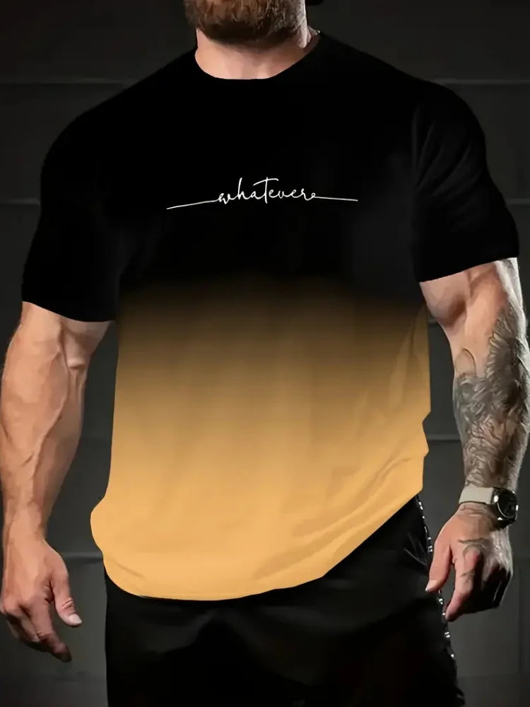 Einfache Gedruckt männer Kleidung Mode Übergroßen männer T-Shirt Sommer Im Freien Atmungsaktive Männer Top Neue Rundhals Männer Kurzarm