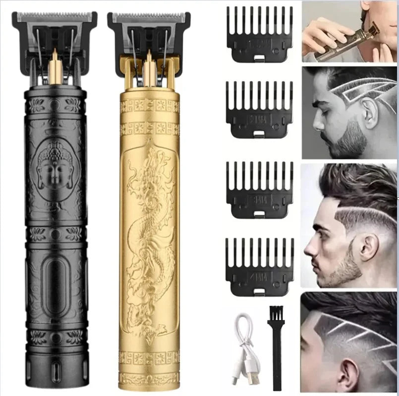 Elektrische Vintage Rasierer Barber Cordless Haar Schneiden Maschine USB Lade Haar Trimmer Tragbare Haar Clipper Geeignet Für Männer