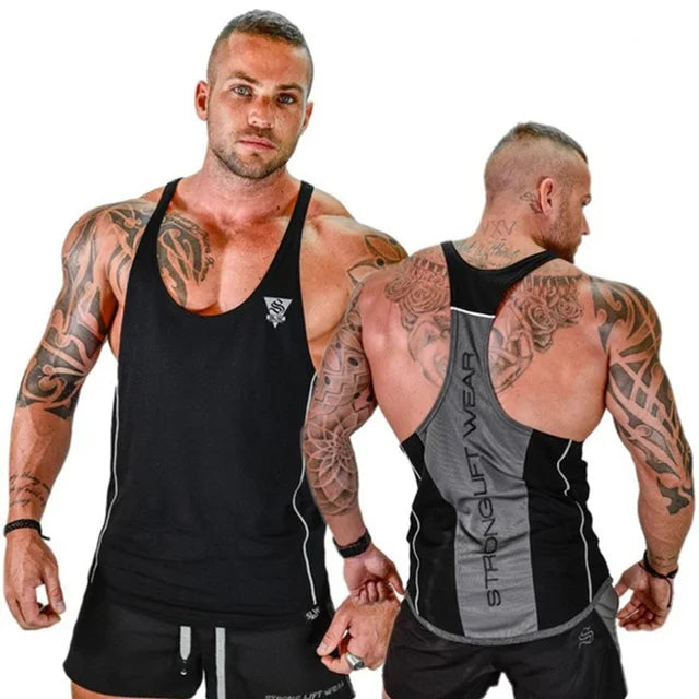 Herren-Bodybuilding-Tanktop, Fitnessstudios, Fitness, ärmelloses Hemd, 2025, neue männliche Baumwollkleidung, modisches Singlet-Weste, Unterhemd für Herren