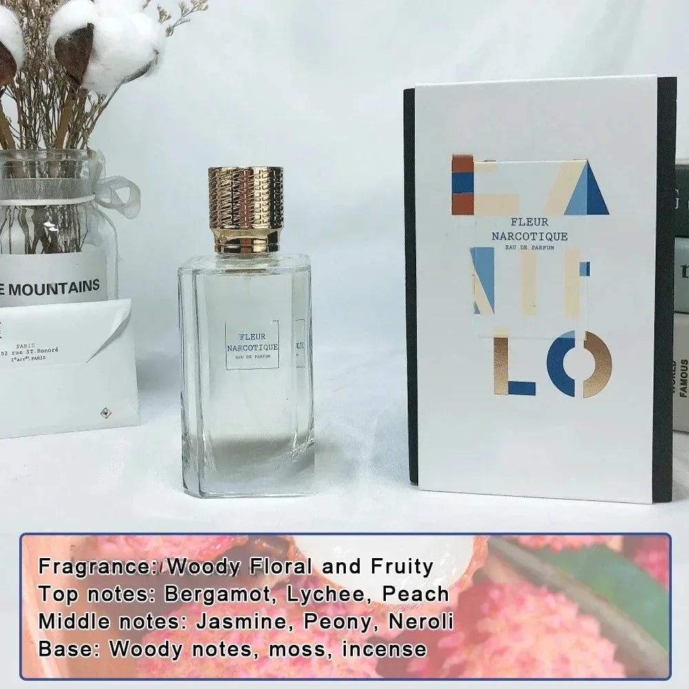 100 ml Luxusmarke „Enchantment of Blue“, schützender Talisman-Blume, Unisex, langlebig, holzig, floraler Pheromon-Köln-Duft