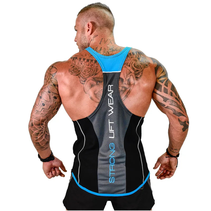 Herren-Bodybuilding-Tanktop, Fitnessstudios, Fitness, ärmelloses Hemd, 2025, neue männliche Baumwollkleidung, modisches Singlet-Weste, Unterhemd für Herren