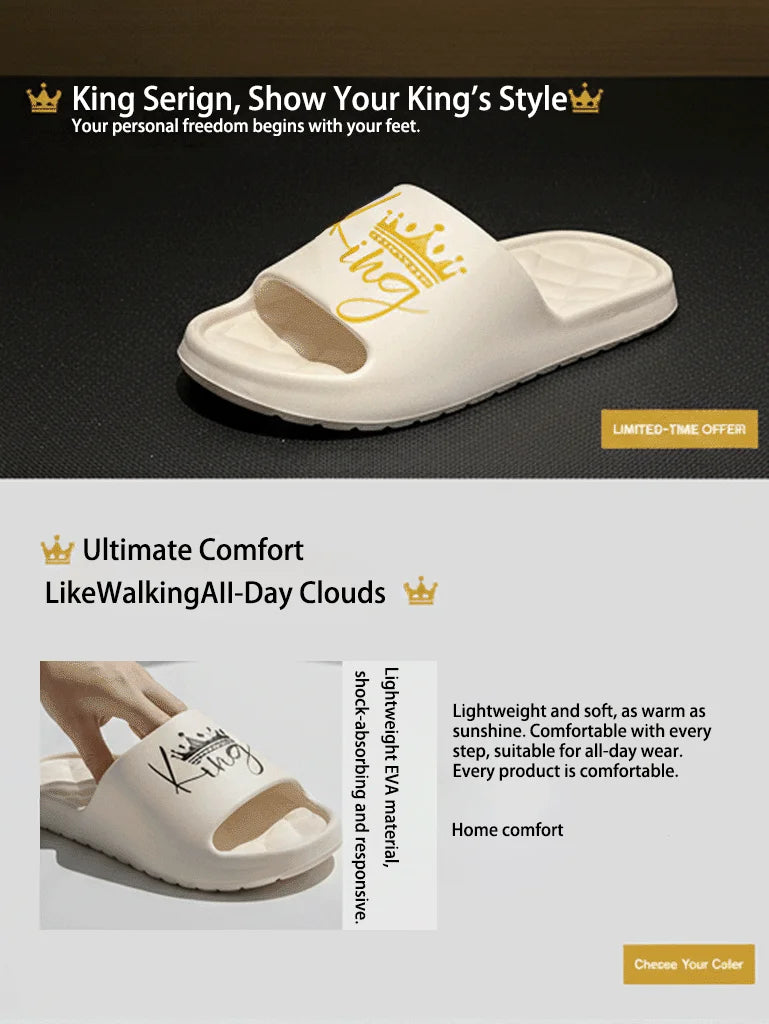 Neue lässige, innovative Design-Herrenschuhe, Eva-Hausschuhe mit weicher Sohle, leichte Hausschuhe, hochwertige, exklusive Markenhausschuhe
