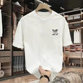 100% reine Baumwolle Herren Luxus-Marken Buchstaben-Print T-Shirt, Kurzarm-T-Shirt, Hochwertige Herrenkleidung, Streetwear