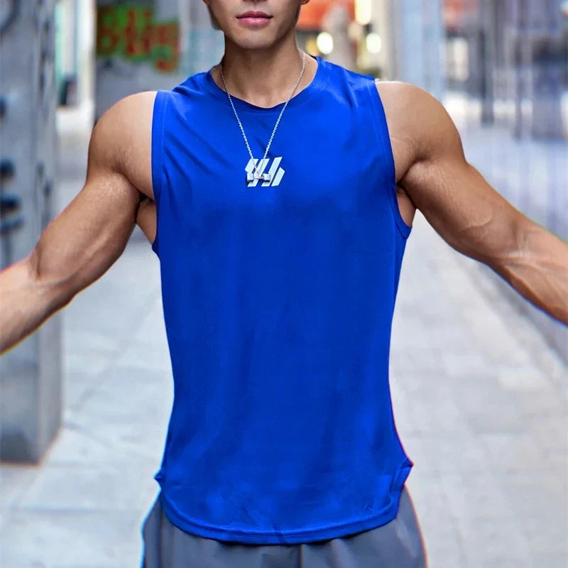 2024 neueste Sommer Gym Weste hochwertige Mesh Shirt ärmellose T-Shirts Männer Tanktops Basketball Laufen Fitness Sport Weste Männer