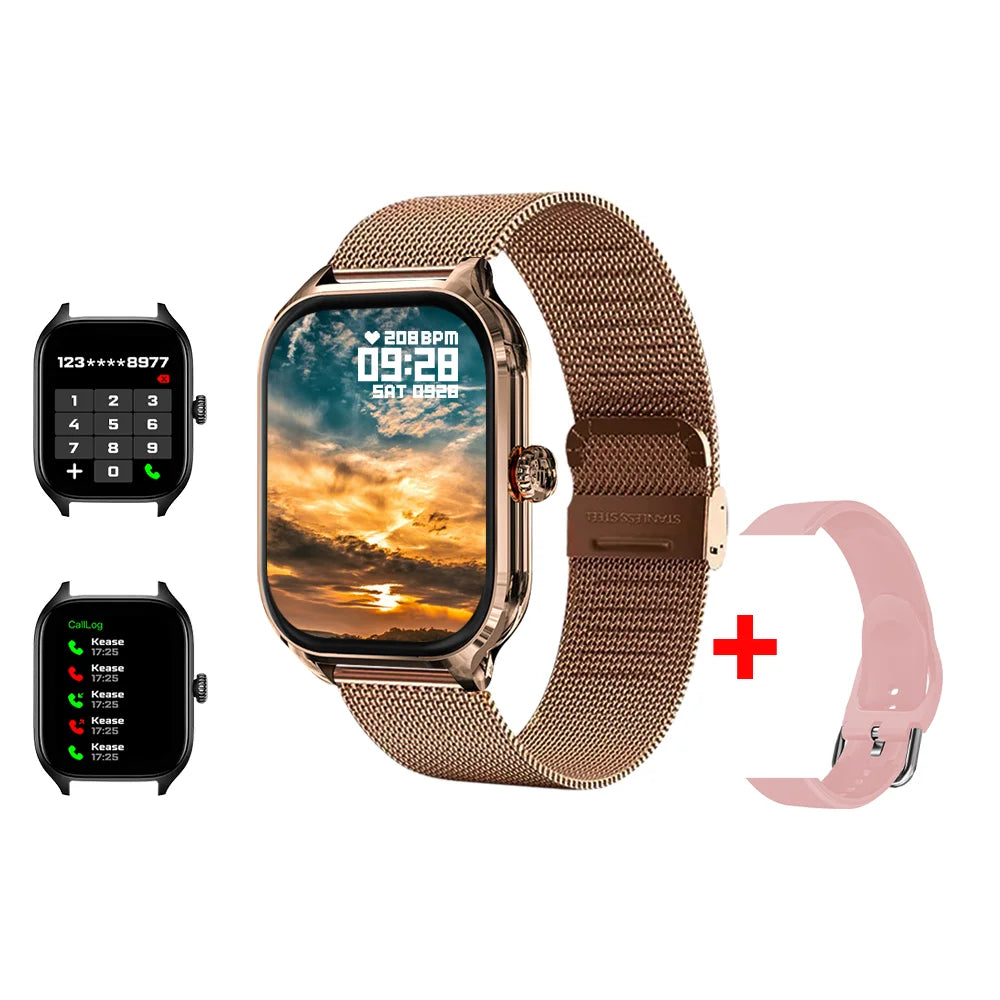 LAXASFIT Neue H9 Promax Smartwatch mit Zifferblatt zur Antwort von Anrufen, Kalorienverfolgung, Herzfrequenz-Oximetrie-Überwachung, Bluetooth-Smartwatch