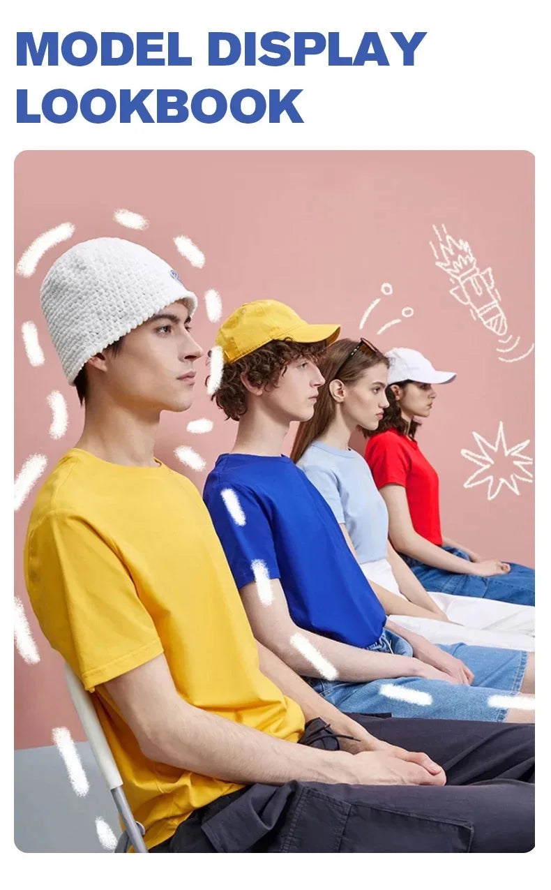 12 Farben übergroßes schweres T-Shirt für Herren, Sommer-Kurzarm-T-Shirt, 100 % Baumwolle, schlichtes Oberteil, lässige Herrenbekleidung