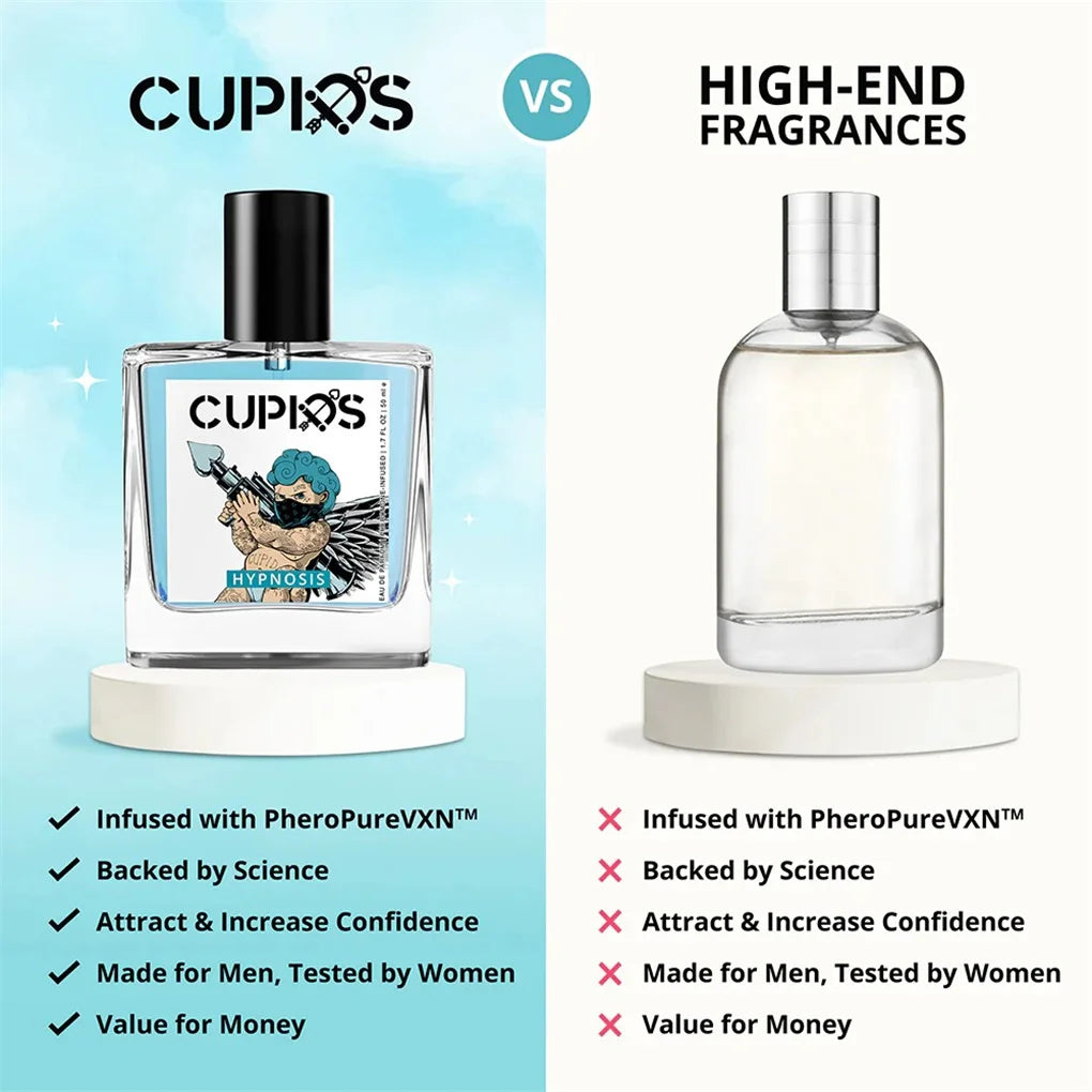 50 ml Original Cupid Herren Pheromon Köln Anhaltender reifer hypnotischer reichhaltiger Duft Hochwertiges Parfüm Körperspray Schnelle Lieferung