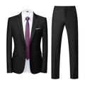 22 Farben einreihige formelle Hochzeit Anzüge Herren bekleidung Mode einfache Männer Business Social Prom Party Kleid 2 Stück Set