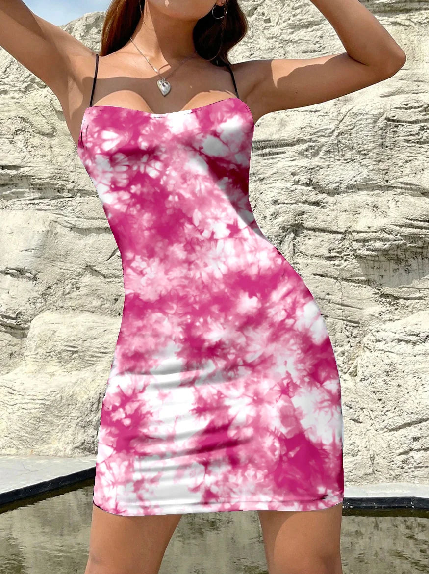 Sommer-Partykleid für Damen, Clubkleid für den Abend, Mini-Kleid zum Ausgehen, Y2K-Bodycon-Kleid, Strandkleid, lässiges kurzes Kleid, Clubwear für Damen