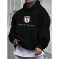 2025 Men's Hoodie Warm Men's Sweatshirt Fashion Street Casual Men's Loose Cool 1949 Printed Pullover  Hoodie