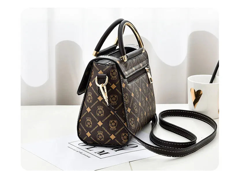 Neue Umhängetasche Damen Tasche Tote Luxus Designer Handtasche Damen Handtaschen Leder Bedrucktes Monogramm Einzelschulter Straddle Bag