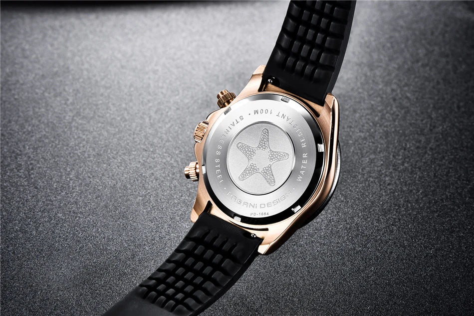 40mm Neue V2 PAGANI DESIGN männer Quarz Uhren Sapphire Retro Chronograph Edelstahl Wasserdichte Uhr Männer Relogio Masculino