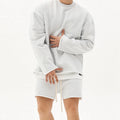 Herren Training Sporta nzüge Fitness Fitness Kits Sportswear Hoodie Pullover Kapuzen shorts Jogging-Sets Baumwolle Lauf anzüge