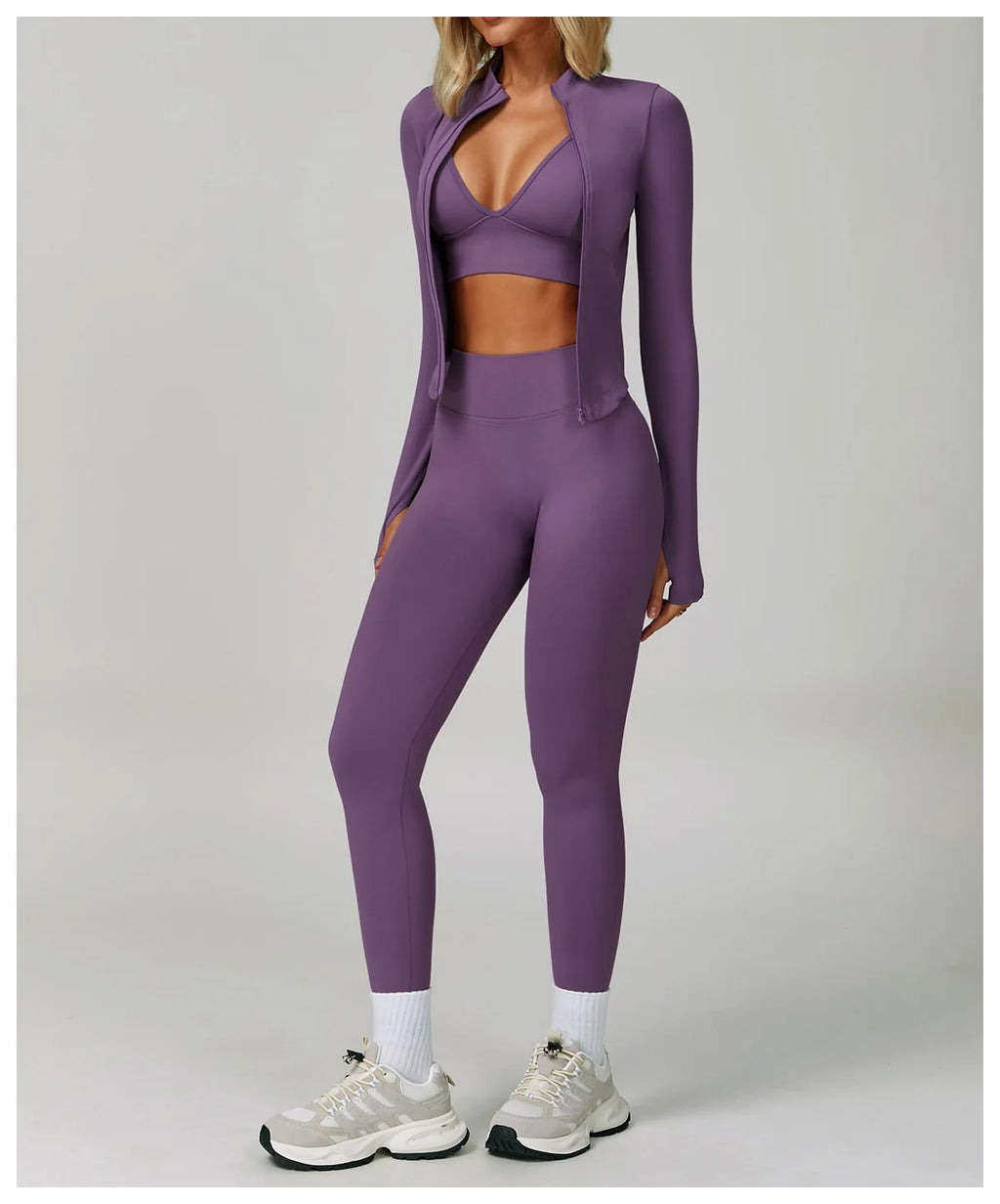 2/3PCS Nahtlose Sport Yoga Set frauen Atmungsaktive Hohe Taille Fitness Sportwear Frauen Sport unterwäsche Set Gym workout Kleidung