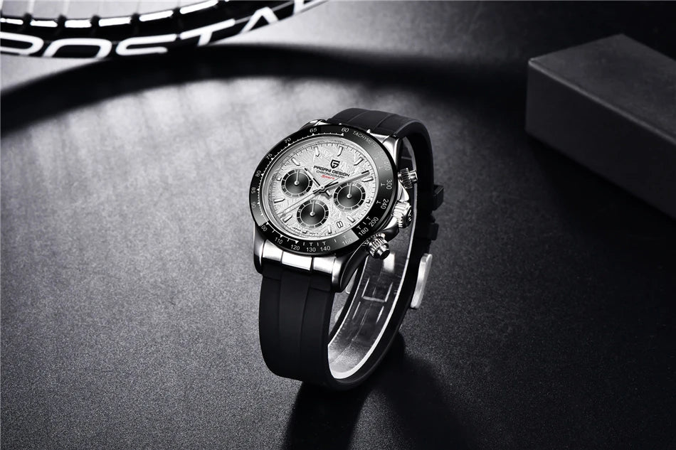 40mm Neue V2 PAGANI DESIGN männer Quarz Uhren Sapphire Retro Chronograph Edelstahl Wasserdichte Uhr Männer Relogio Masculino