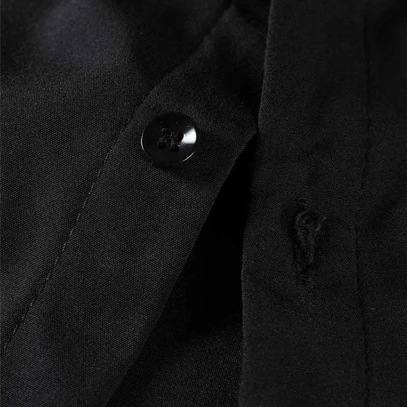 Neues Herren-Business-Casual-Hemd mit kurzen Ärmeln, einfarbig, für Sommermode, ohne Bügeln, bequemes und vielseitiges Oberteil