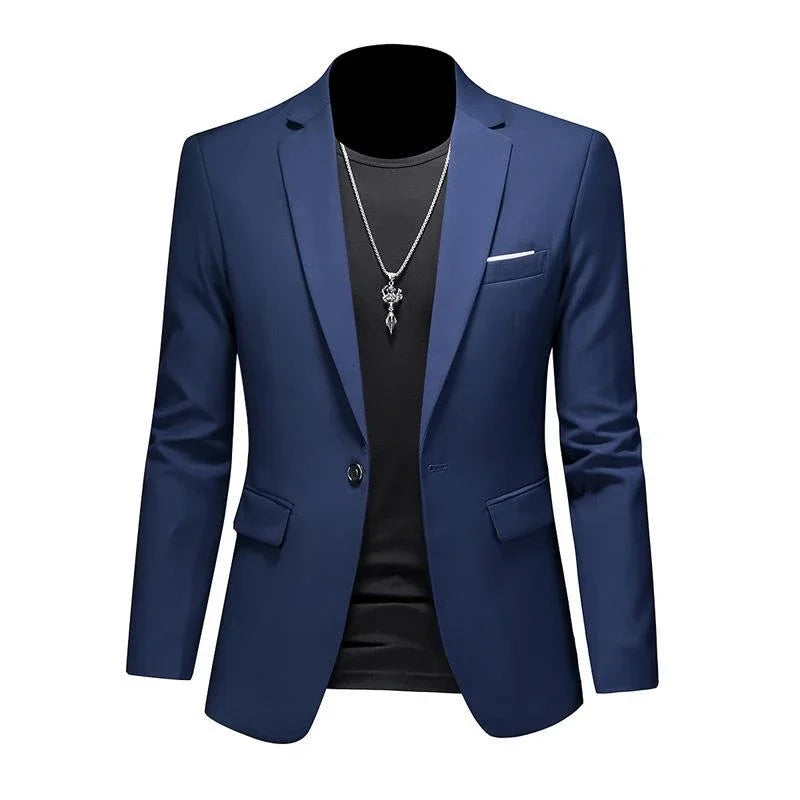 Boutique Mode Einfarbig High-end-Marke Casual Business herren Blazer Bräutigam Hochzeit Kleid Blazer für Männer Anzug Tops jacke Mantel