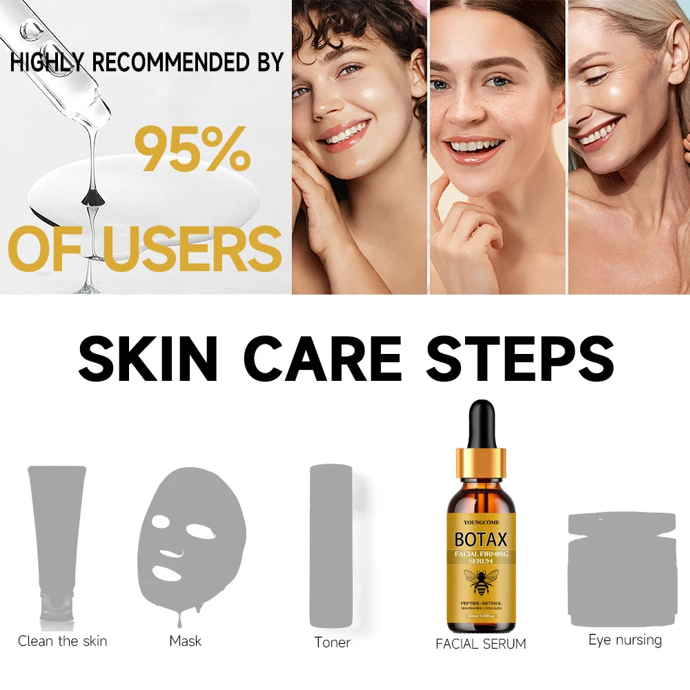 Bee Venom Gesichtsserum, Gesichtsessenz, Faltenreduzierung, Hautstraffung, natürlicher Kollagen-Booster, Hyaluronsäure-Essenz, 40/60 ml