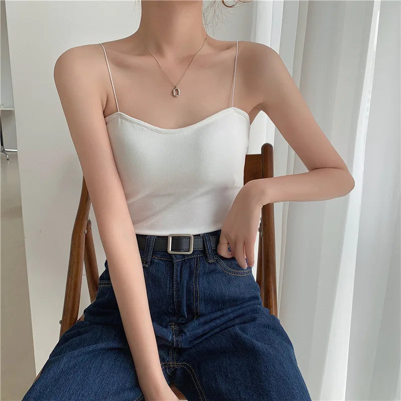 Sommer kurze Neck holder Tank Top Frauen y2k Kleidung schwarz weiß rosa ärmelloses Korsett rücken frei ausgehen Crop Tops Sexys Frauen