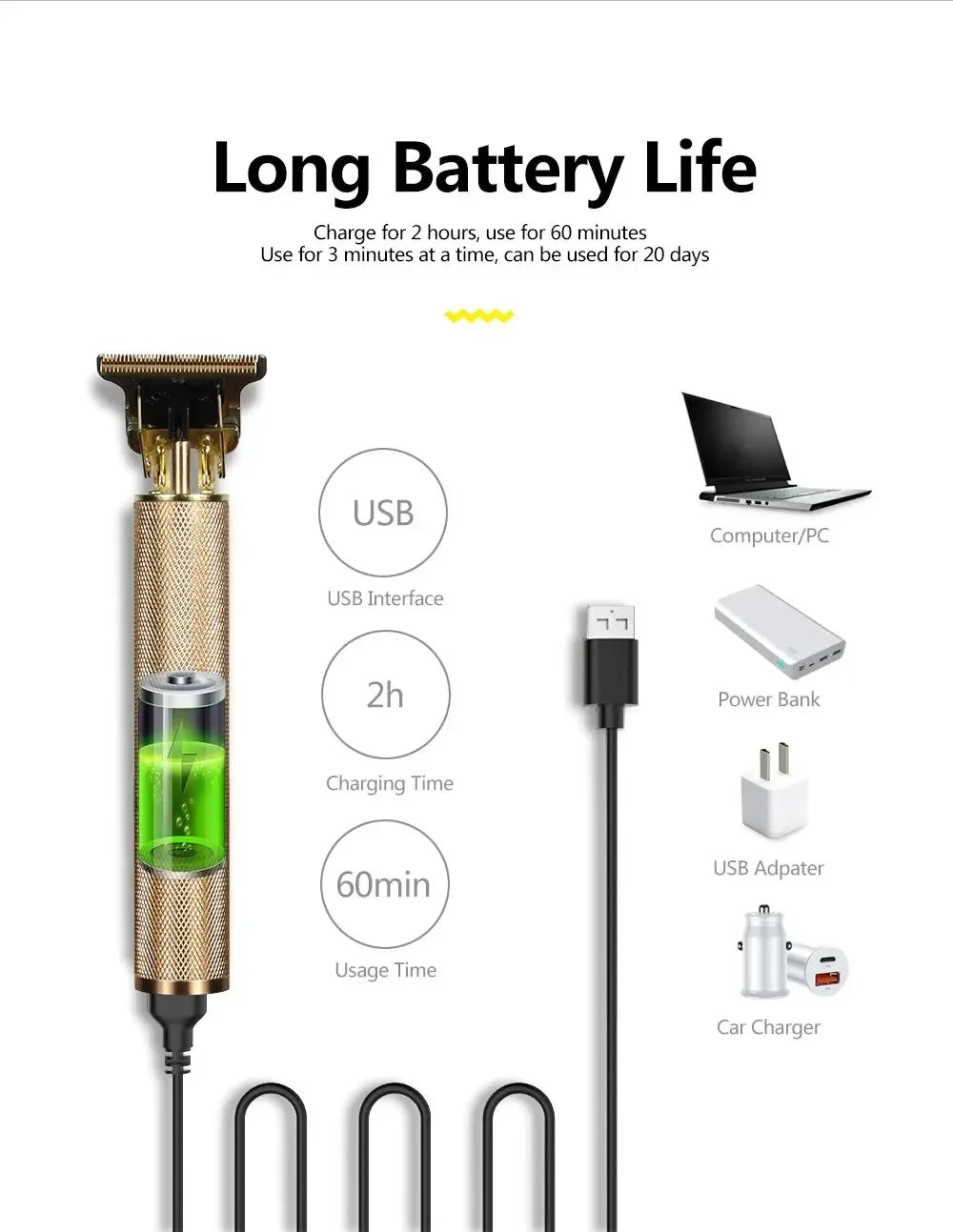 T9 Vintage Haarschneidemaschine Freund Vater Freund Geschenk Tragbare USB wiederaufladbare professionelle Carving Bart Haarschneider Maschine
