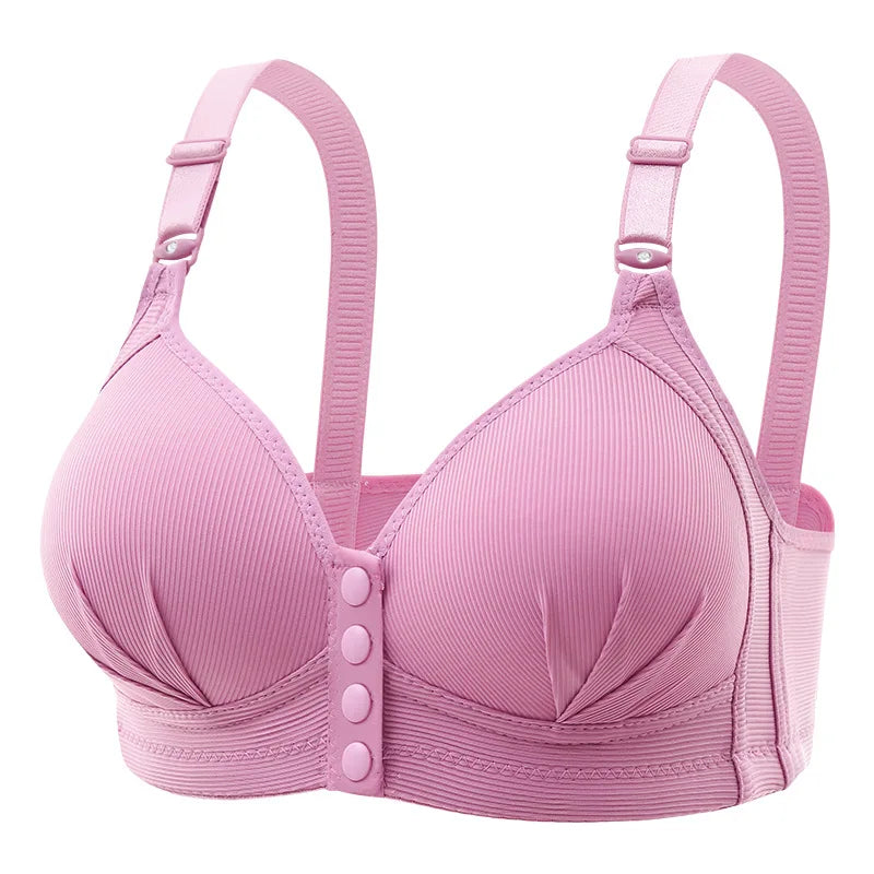 Neue Große Größe Vordere Schnalle Sexy Push-up DAMEN Bh Einstellbare Dünne Tasse Atmungsaktive Bequeme Mutter Mittleren Alters Damen unterwäsche