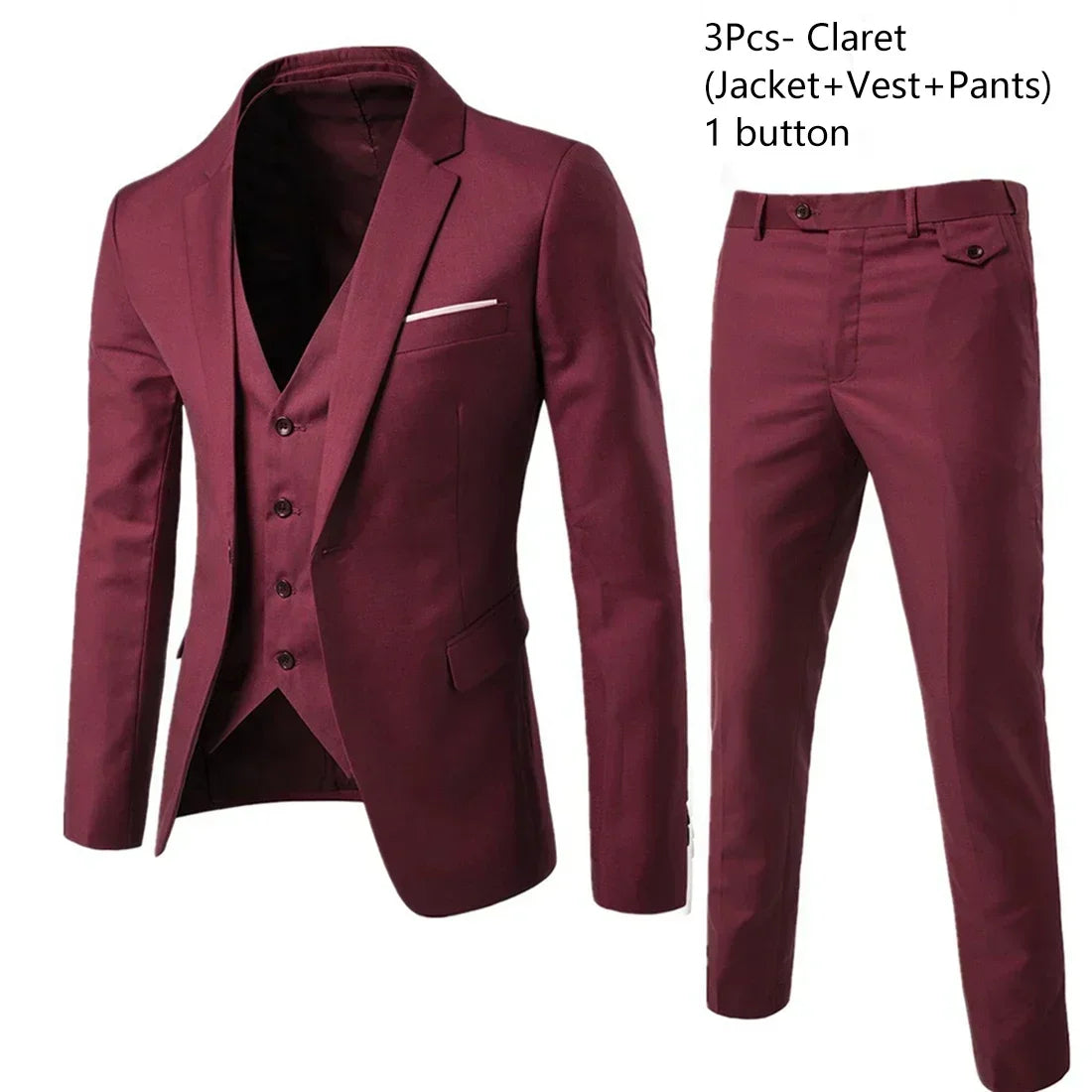 Hochzeitsanzüge für Männer, 3-teiliges Set, elegante Jacken, Weste, Hosen, Blazer, formelles Outfit, modisch, klassisch, komplettes 2024-Kostüm
