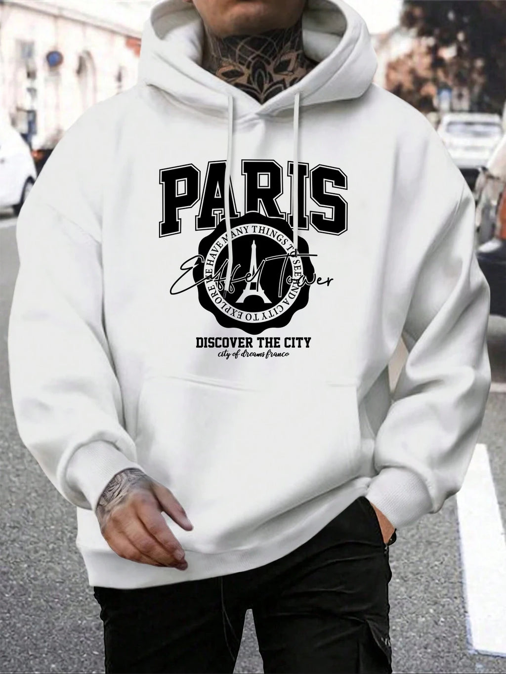 Whiskey Castle Print Herren Hoodies Mode Pelz-Liner Hoodie Warme Fleece S-Xxl Hoody Mann Herbst Hohe Qualität kleidung