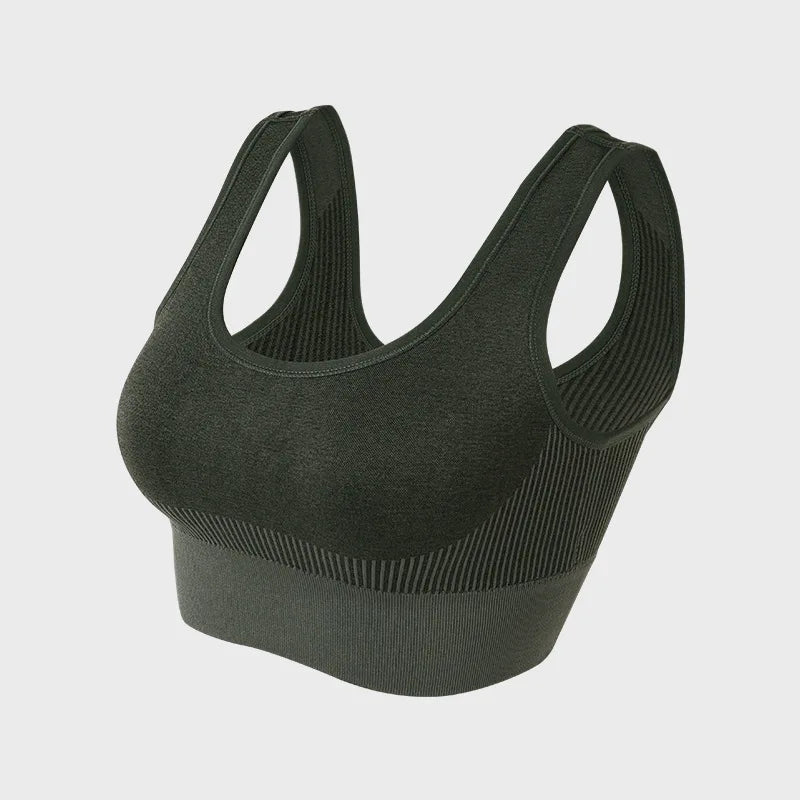 Frauen Tops Gestrickte Sport-BHs Gym Laufen Fitness Yoga Bh Sportswear Gepolsterte Push-Up Sport Tops