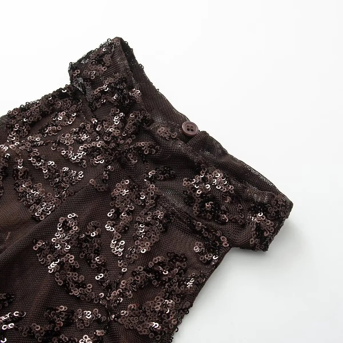 HH Damen Neues Modisches Abendkleid Sommer Ärmellos Rückenfrei Pailletten Bestickt Neckholder Dekoration Sexy Langes Kleid