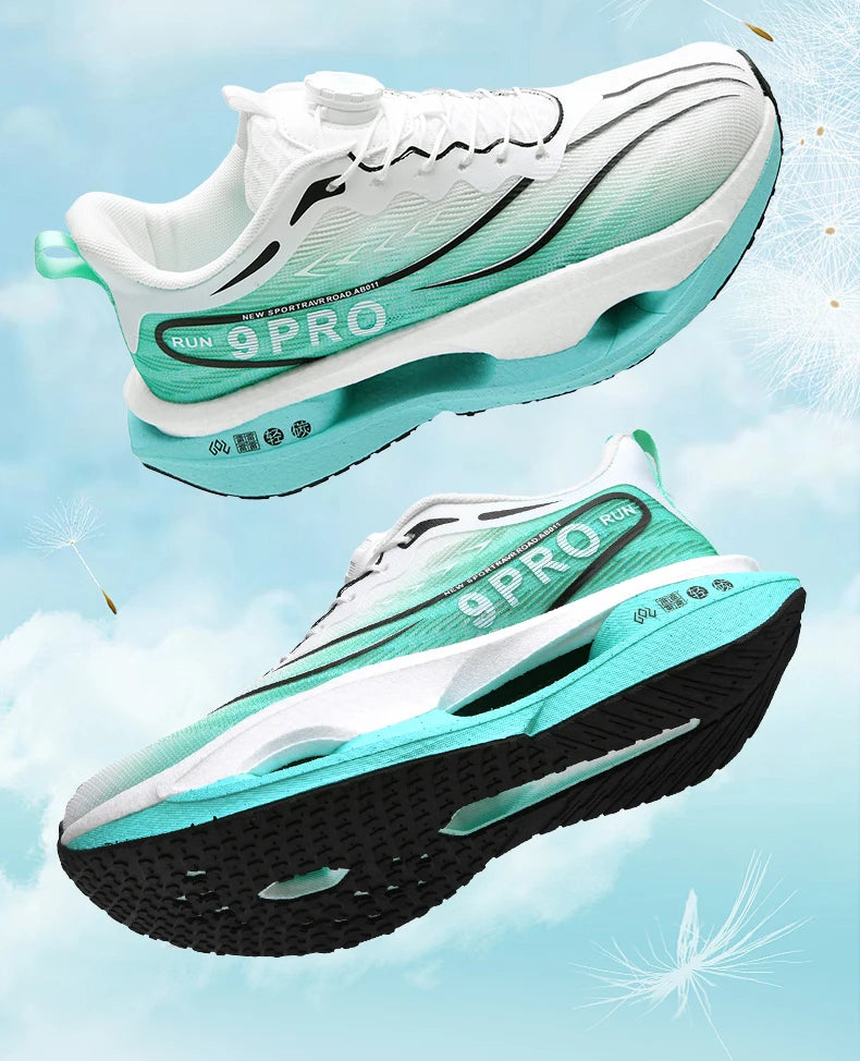 Spezialität Carbon Platte Sport Laufschuhe Marathon Air Kissen Männer Atmungsaktive Leichte Frauen Bequeme Rutschfeste Turnschuhe