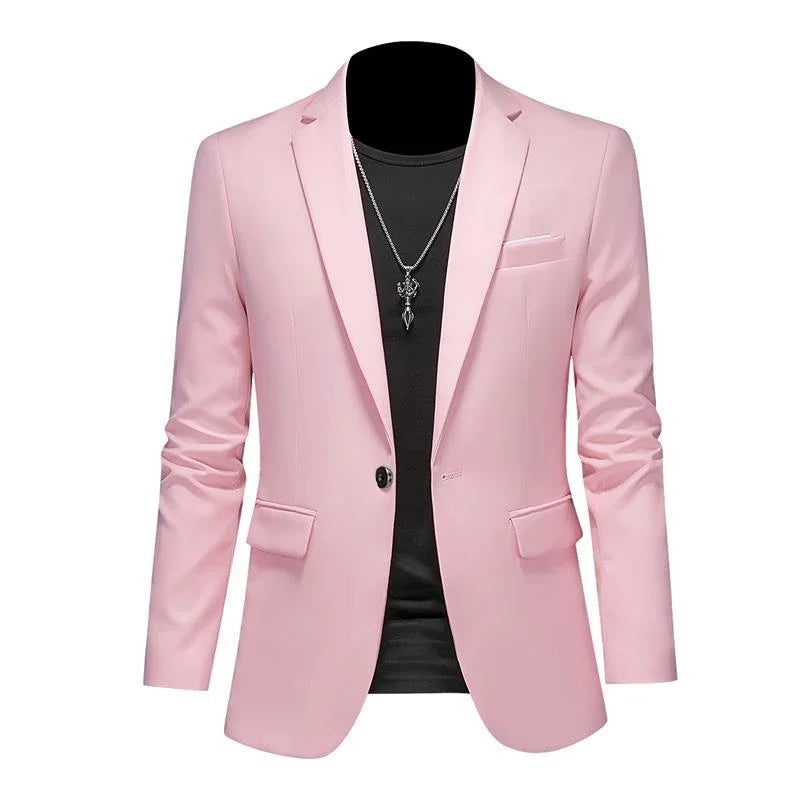 Boutique Mode Einfarbig High-end-Marke Casual Business herren Blazer Bräutigam Hochzeit Kleid Blazer für Männer Anzug Tops jacke Mantel