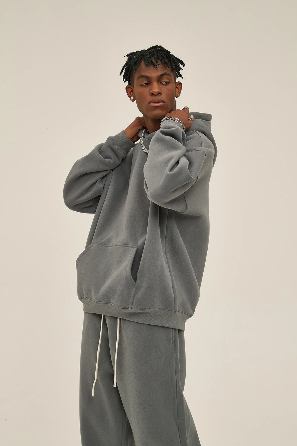 Loose fleece sweater