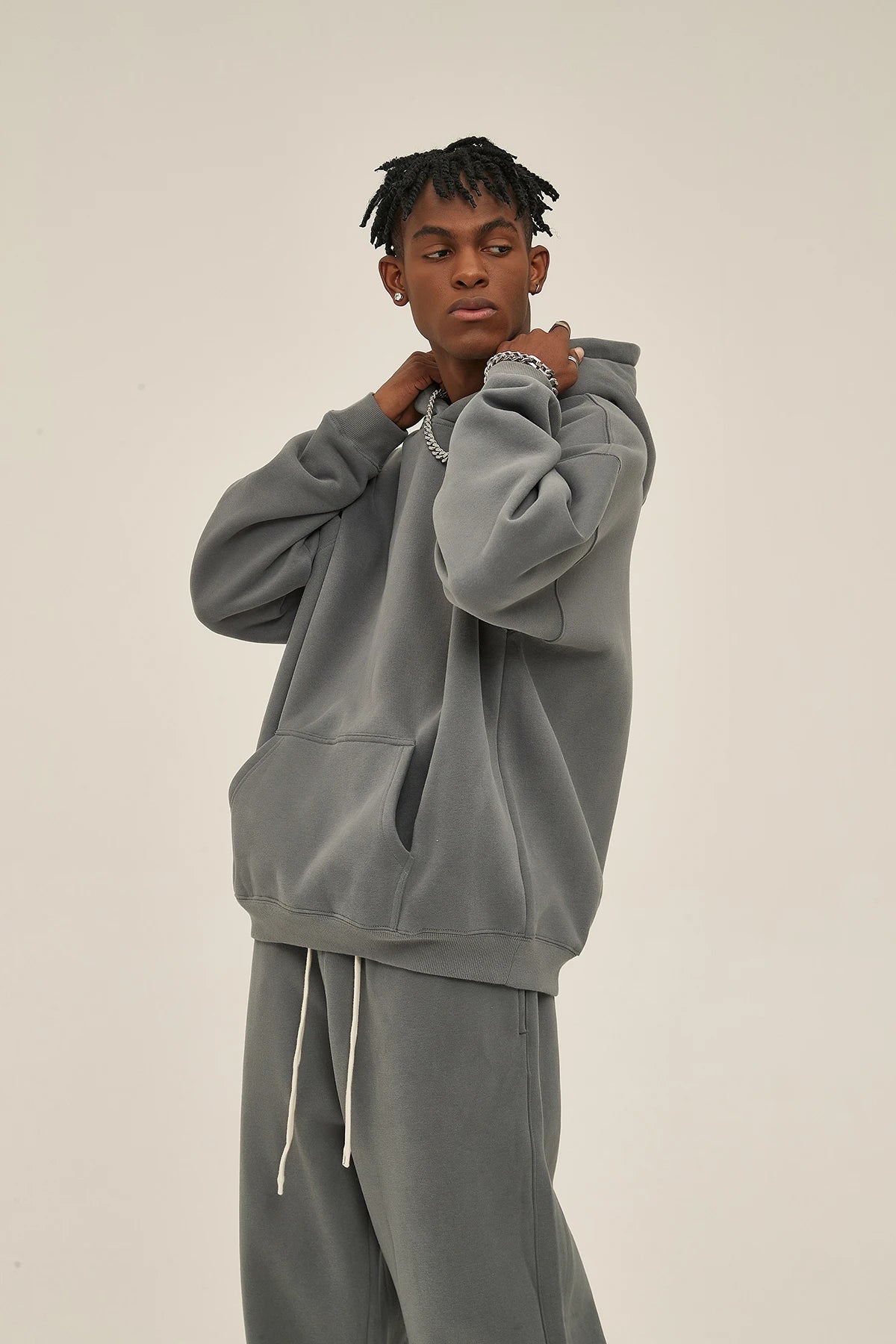 Loose fleece sweater