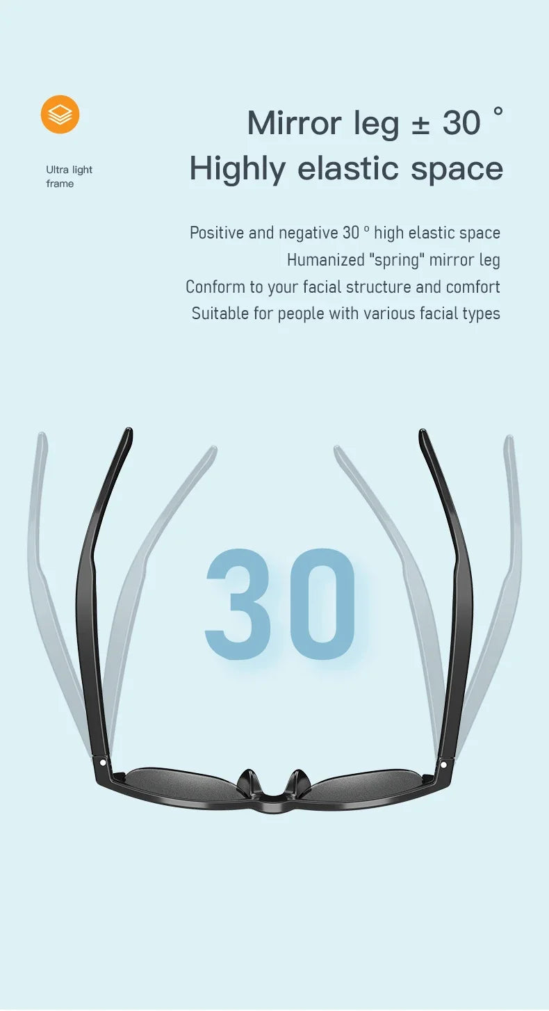 Neue intelligente Bluetooth V5.3-Sonnenbrille, Brille für Anrufe, Outdoor-Sport-Kopfhörer, HIFI, schwarze Technologie, Anti-Touch-UV-Schutz für Männer und Frauen