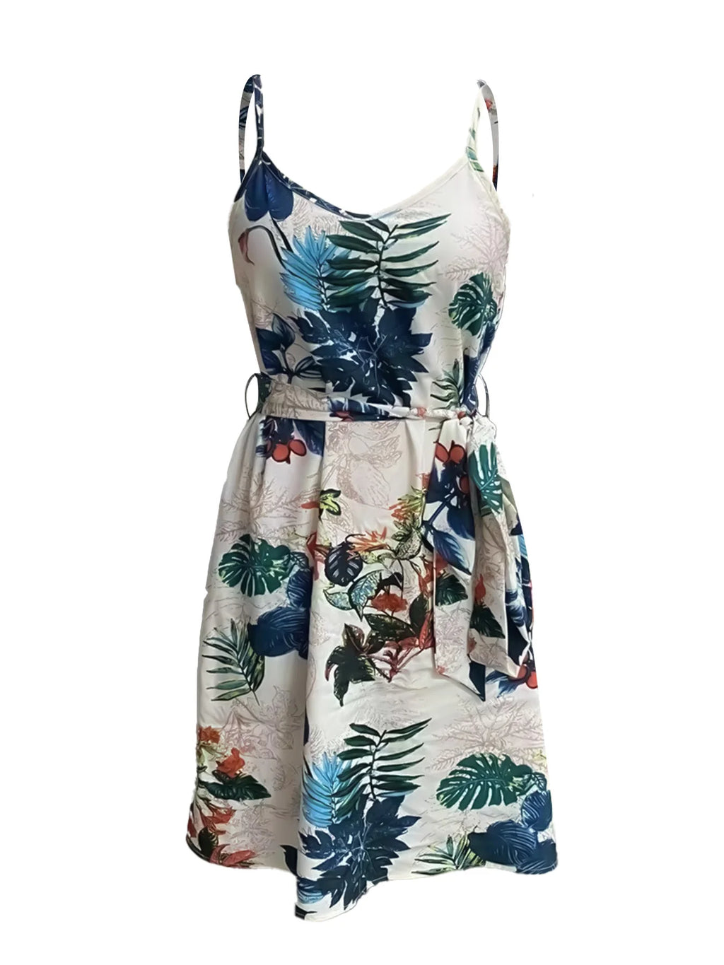 Ein Gürtelkleid für Damen im böhmischen Stil, geeignet für Urlaub und Outdoor-Aktivitäten, bequem und modisch.